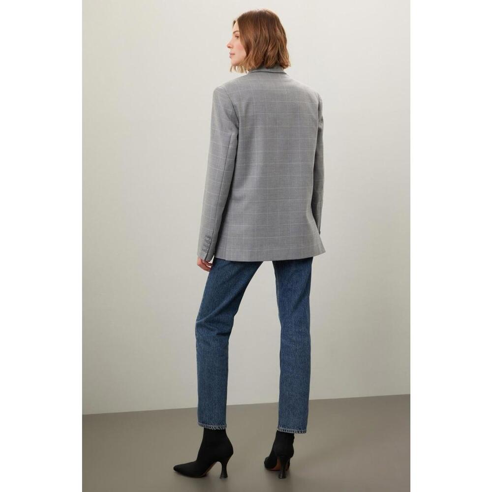 Marissa Webb Gray Madison Boyfriend Blazer Size M - Picture 2 of 6